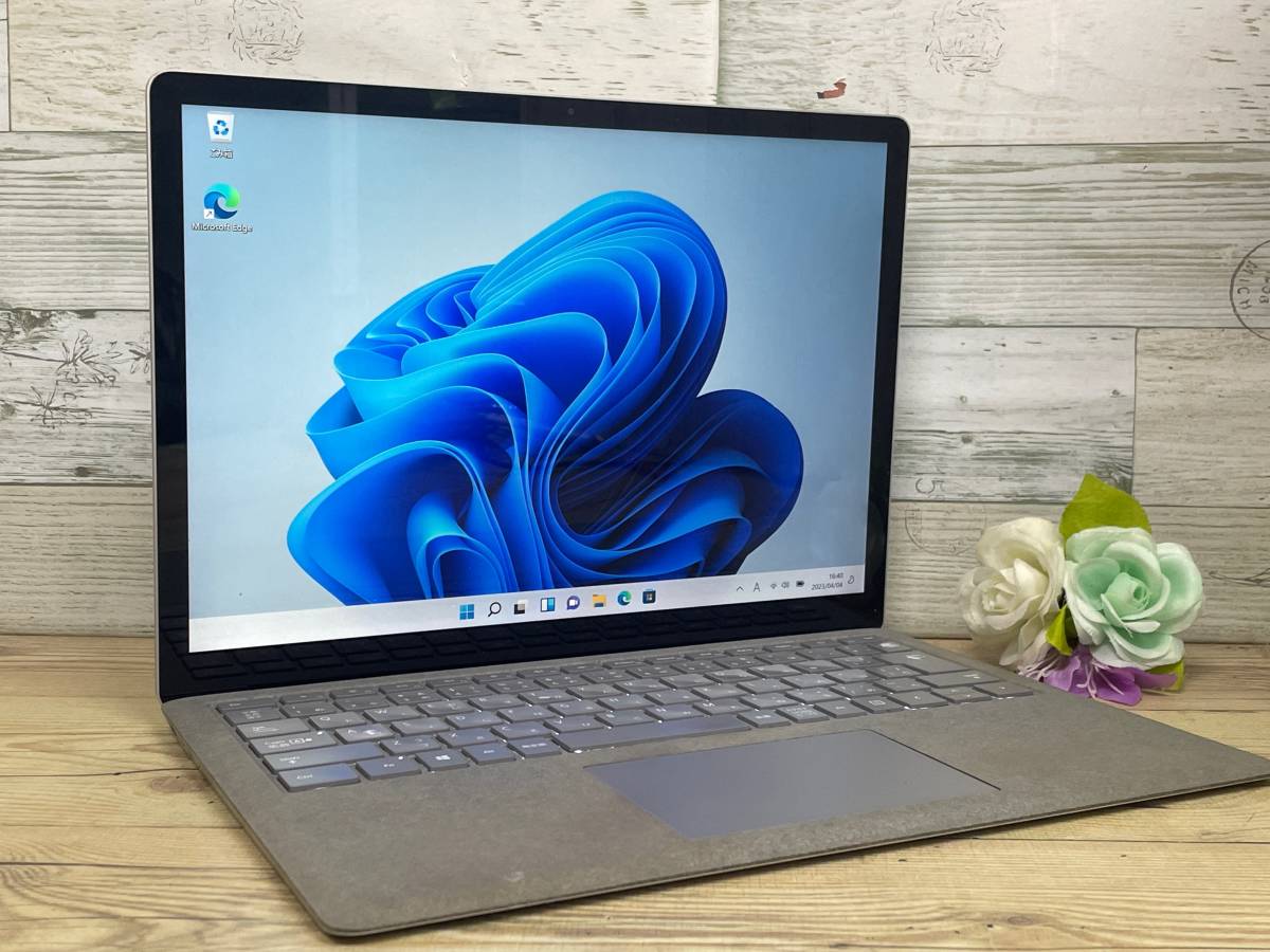 【動作OK♪】Microsoft Surface Laptop 2[Core i5 8350U 1.7GHz/RAM:8GB/SSD:128GB/13.5インチ]Windows 11 タッチパネル 動作品