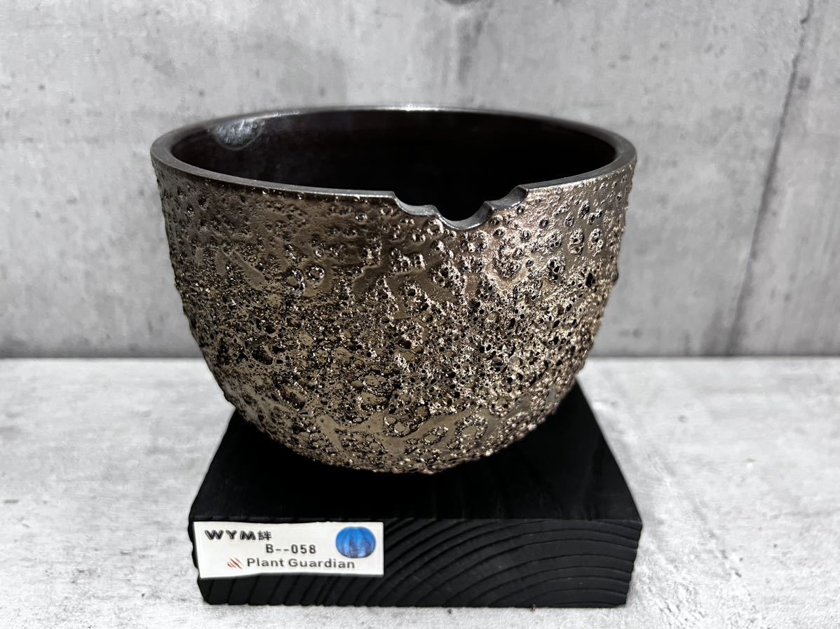 B058手作植木鉢素八九陶器 Lサイズ検索（カタチ製作所 RLF 塊根植物