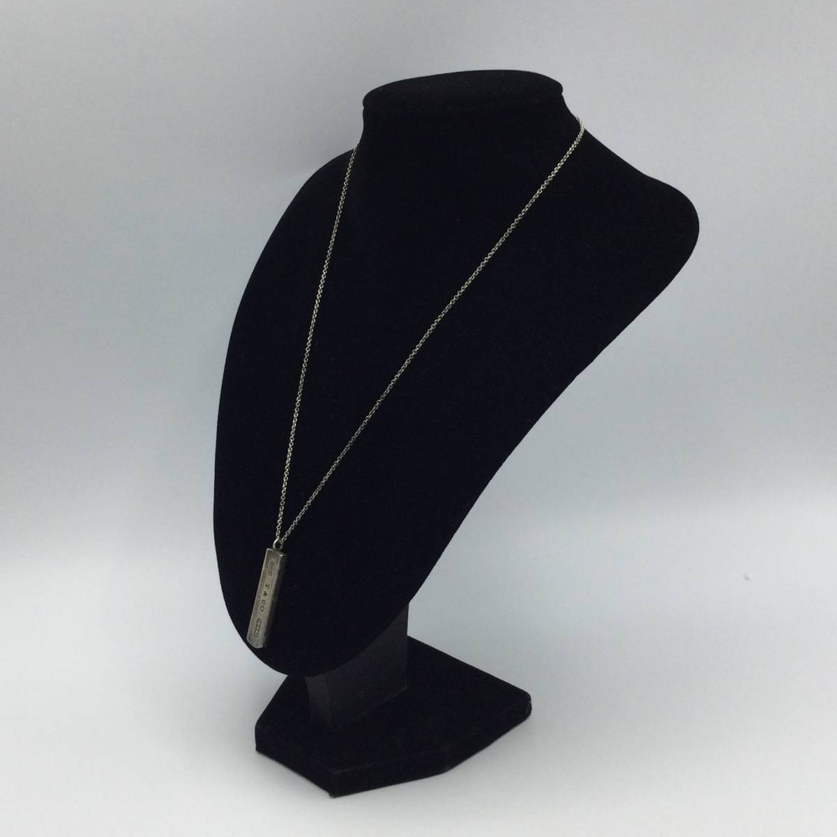 U72○ Tiffany&Co. ティファニー ナローバー プレート ネックレス 1837