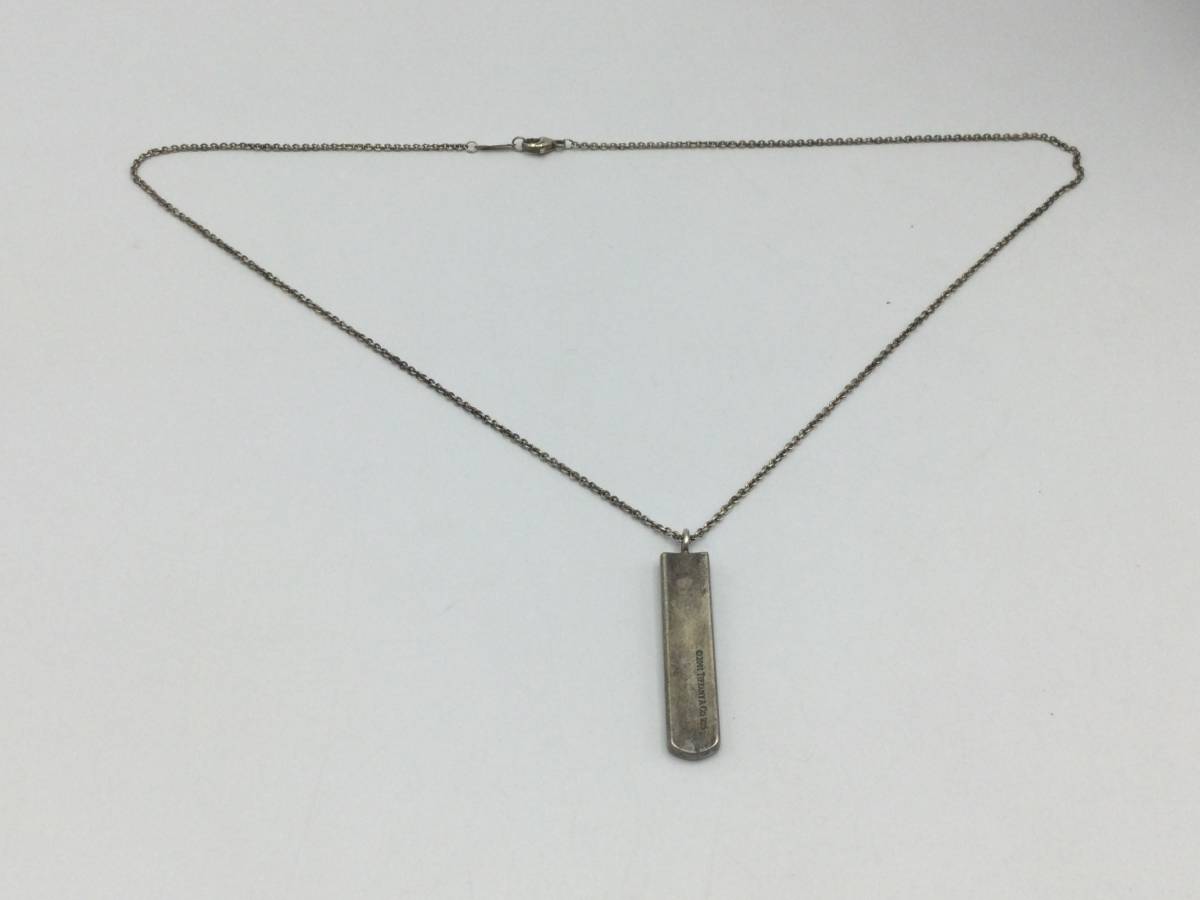 U72○ Tiffany&Co. ティファニー ナローバー プレート ネックレス 1837