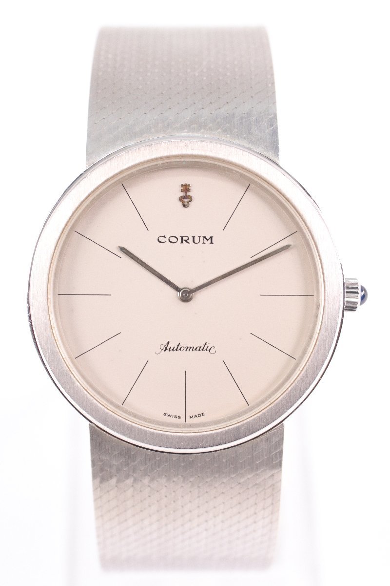 CORUM コルム K18WG 750 18金無垢 ホワイトゴールド 自動巻き 2針  