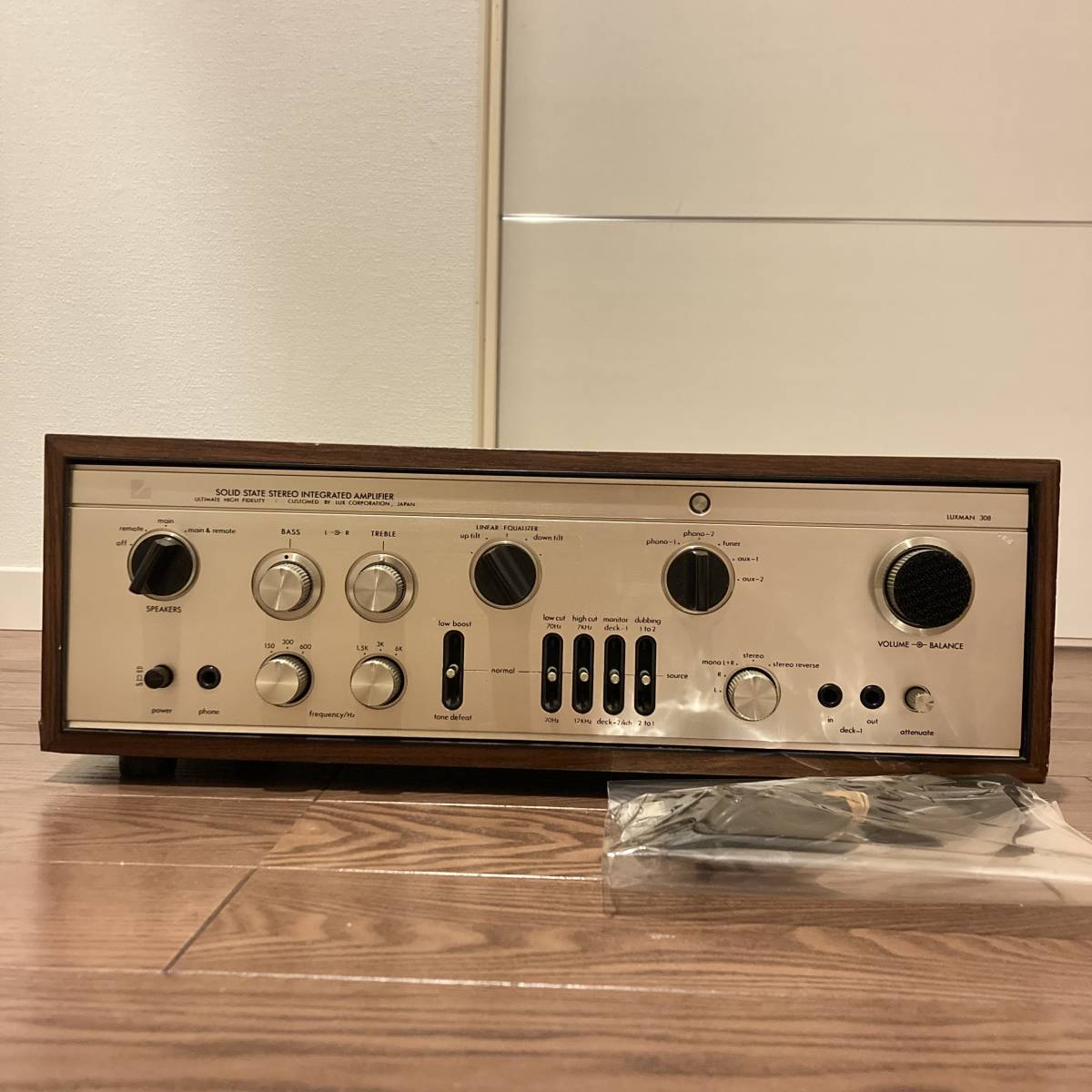 LUXMAN L-308 プリメインアンプ ラックスマン 動作確認済　音響機器 オーディオ