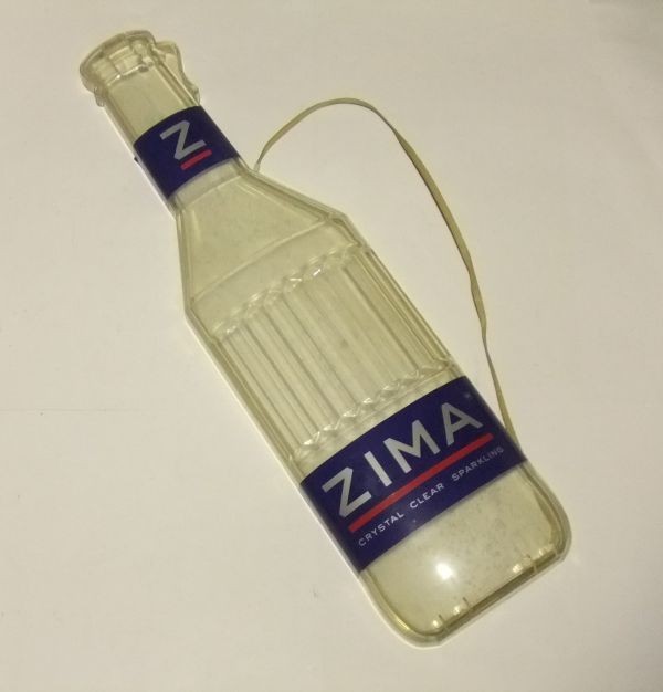 ZIMA ボトル型スチール看板 店舗 新品未使用 ZIMA ボトル型看板 3個