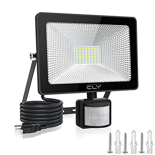 CLY センサーライト 屋外 人感センサーライト LED投光器 35W 昼白色 3500LM 6500K フラッドライト 超高輝度 IP66防水