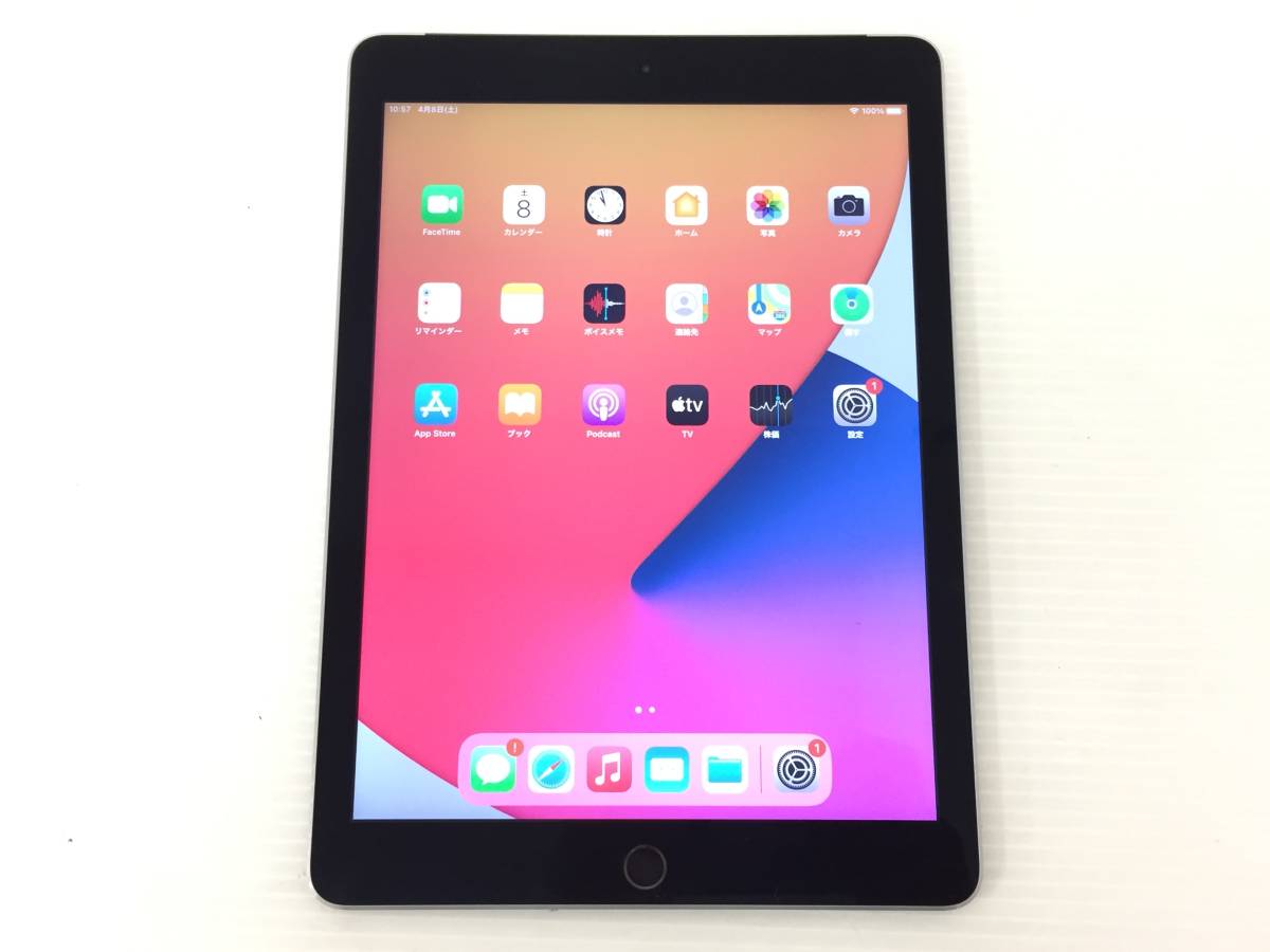 〇【美品】au iPad Air 2 Wi-Fi＋Cellularモデル 32GB A1567(MNVP2J/A
