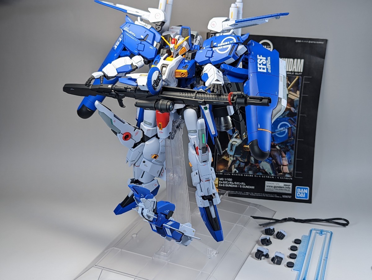 完成品 塗装済 改修済 バンダイ MG 1/100 Ex-Sガンダム リニューアル版 