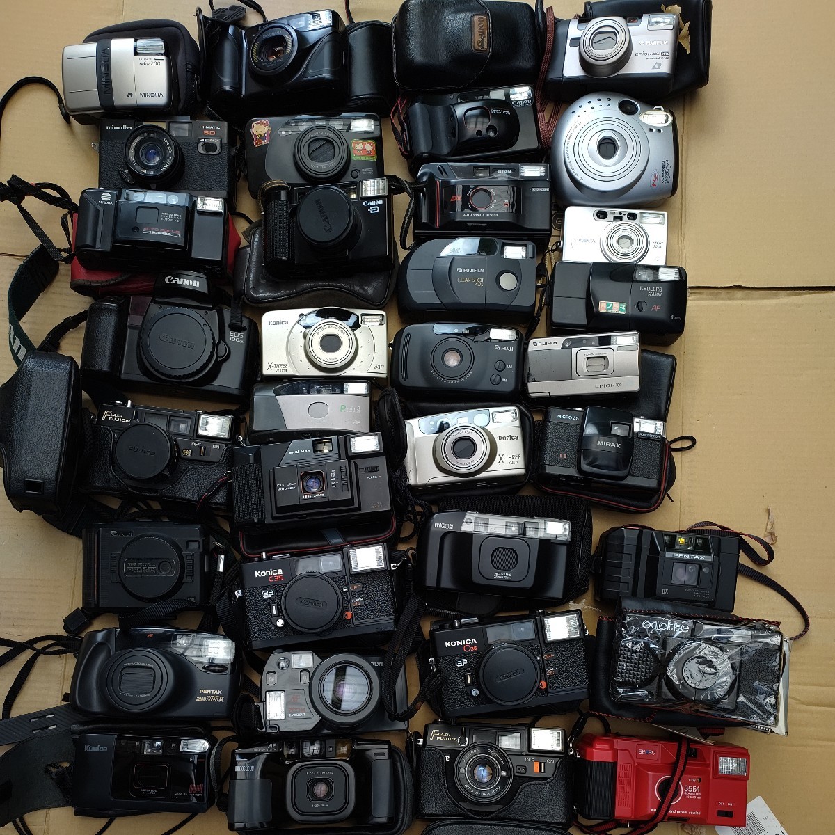 フィルムカメラ まとめて MINOLTA RICOH Canon konica FUJIFILM PENTAX 他 ジャンク