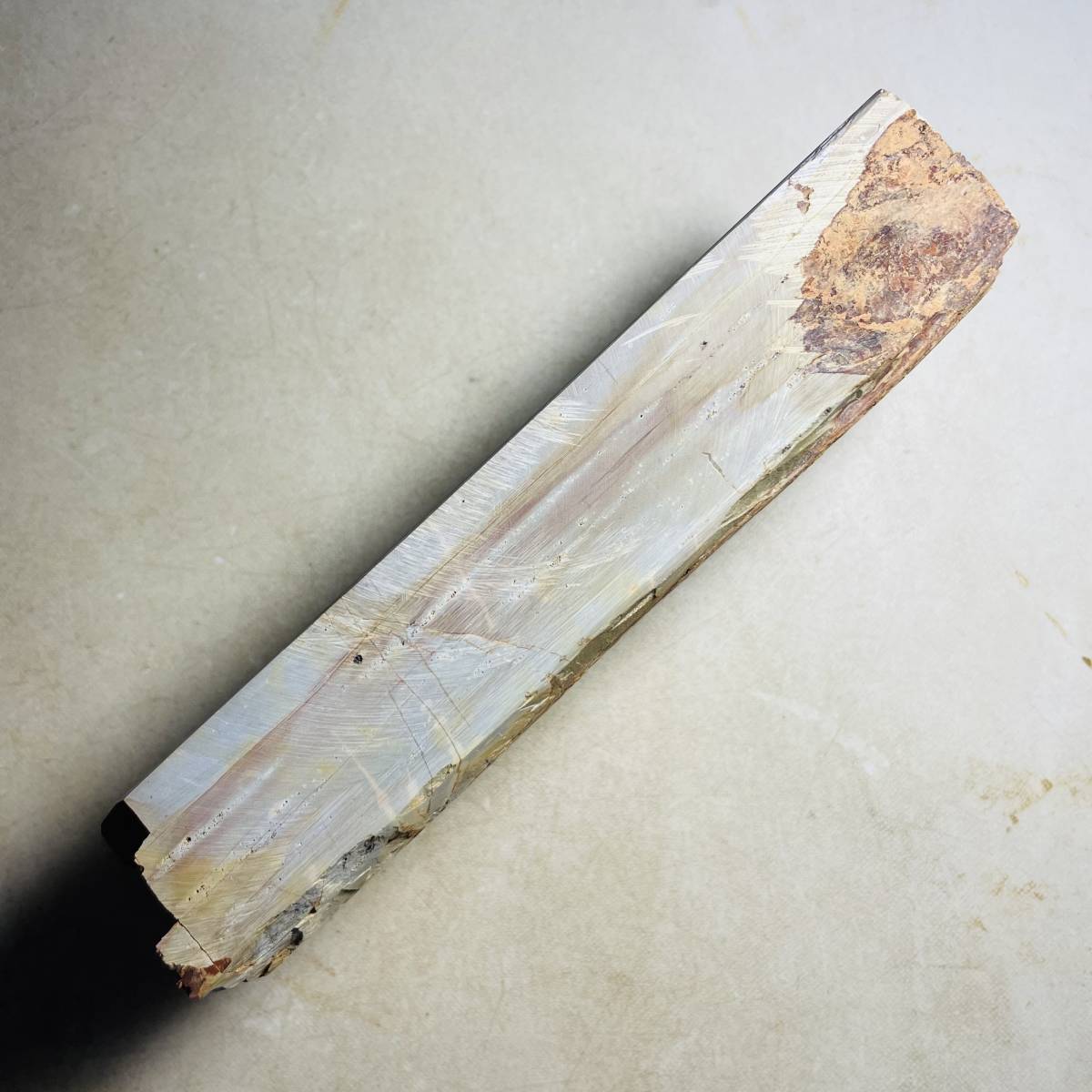 天然砥石 正本山 中山 巣板 1356g 仕上げ砥石 加藤鉱山 ／ 鉋鑿大工