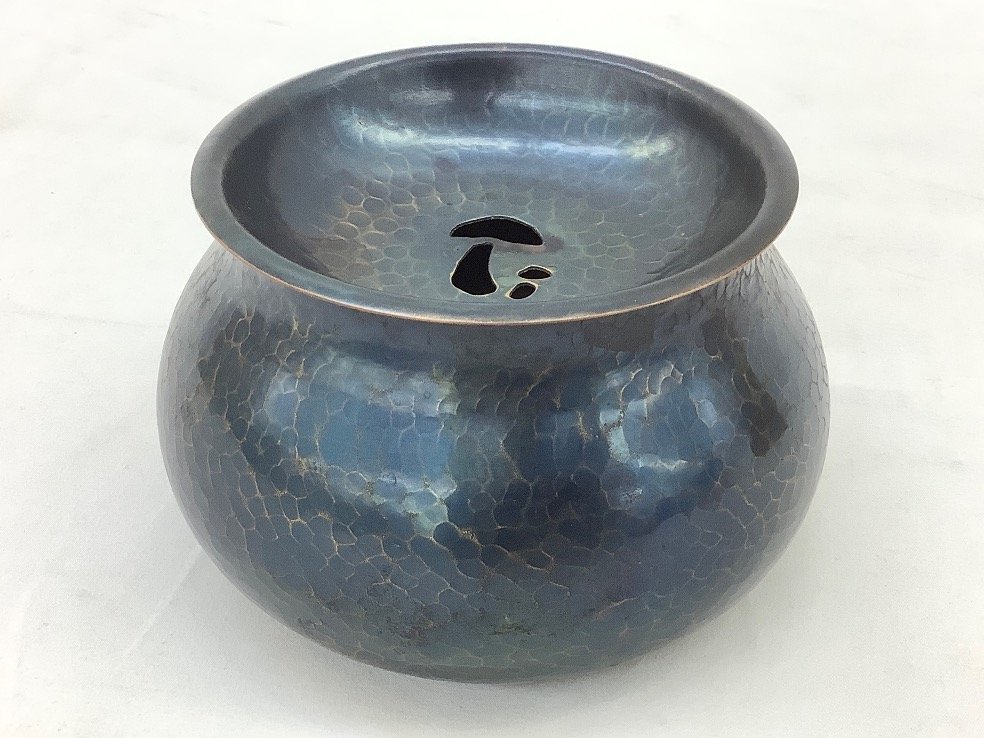 ◎【玉川堂：鎚起銅器【袋型：銅製建水】茶道具】◎ Yahoo