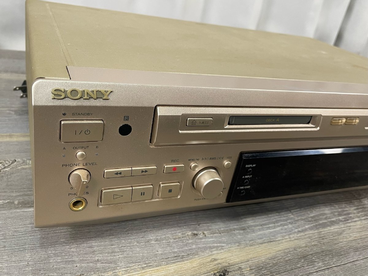 6346 SONY ソニー ダブル MDデッキ MDS-W1 ジャンク品 MDS-W1 ソニー