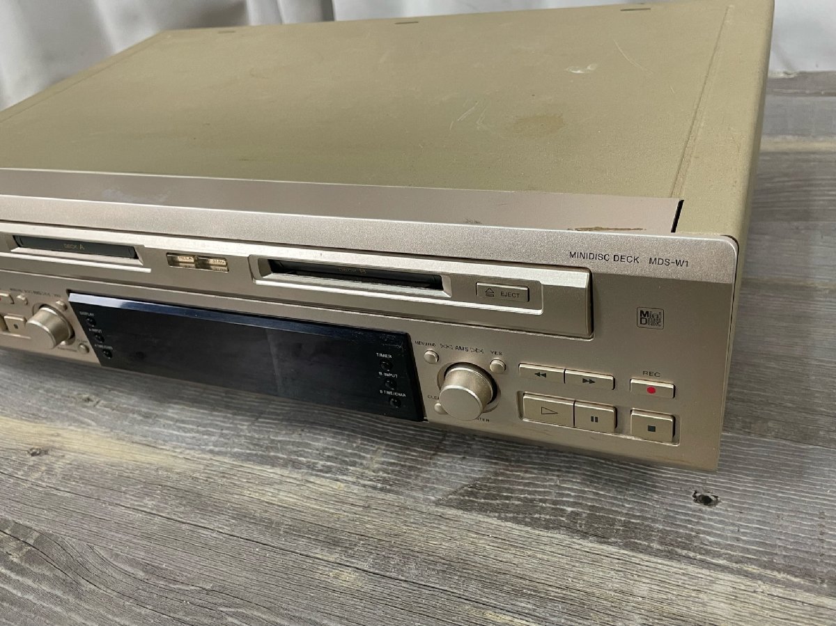 6346 SONY ソニー ダブル MDデッキ MDS-W1 ジャンク品 MDS-W1 ソニー