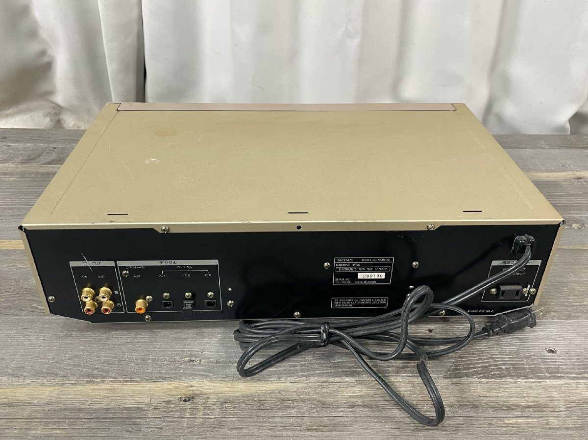 6346 SONY ソニー ダブル MDデッキ MDS-W1 ジャンク品 MDS-W1 ソニー