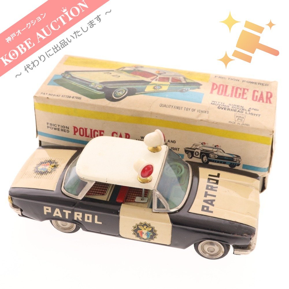 すす □ ICHIKO FRICTION POWERED ブリキ シボレー コルベア ポリスカー