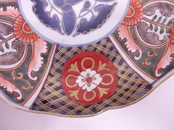 豪華絢爛 古伊万里 金彩 祥瑞花丸紋 銘々皿揃 5枚セット 中皿 色絵 和皿