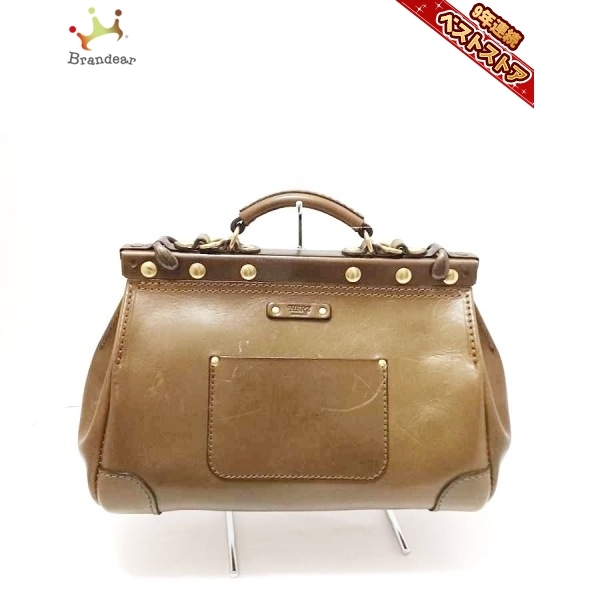 ヘルツ HERZ ハンドバッグ - レザー カーキ バッグ