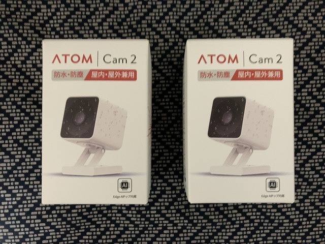 2026春夏 アトムテック ネットワークカメラ ATOM Cam2 2セット(防犯カメラ)｜売買されたオークション情報、yahooの商品情報をアーカイブ公開 - オークファン 防犯カメラ