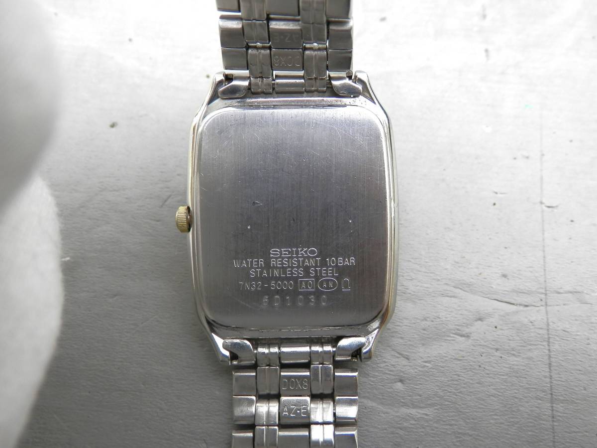 SEIKO SPIRIT 7N32-5000 メンズクォーツ 約68g 稼働現状品 の入札履歴 