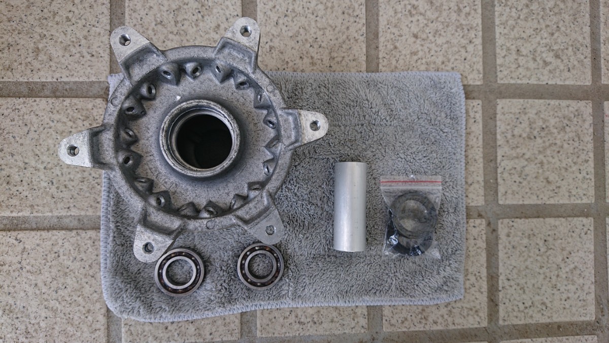 TTR250R フロントハブ ベアリング ダストブーツ カラー セット YAMAHA ヤマハ