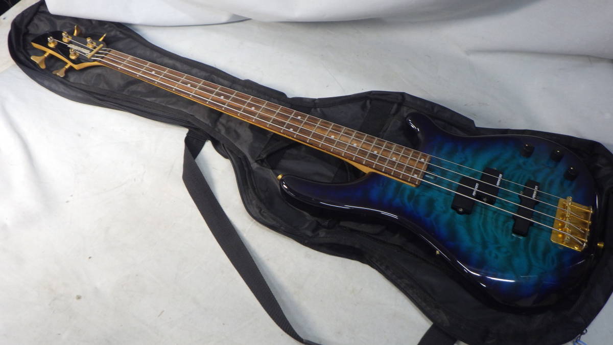 □FERNANDES□PJ配列/24Fエレキベース□FRB-40/SBG□中古□ ☆