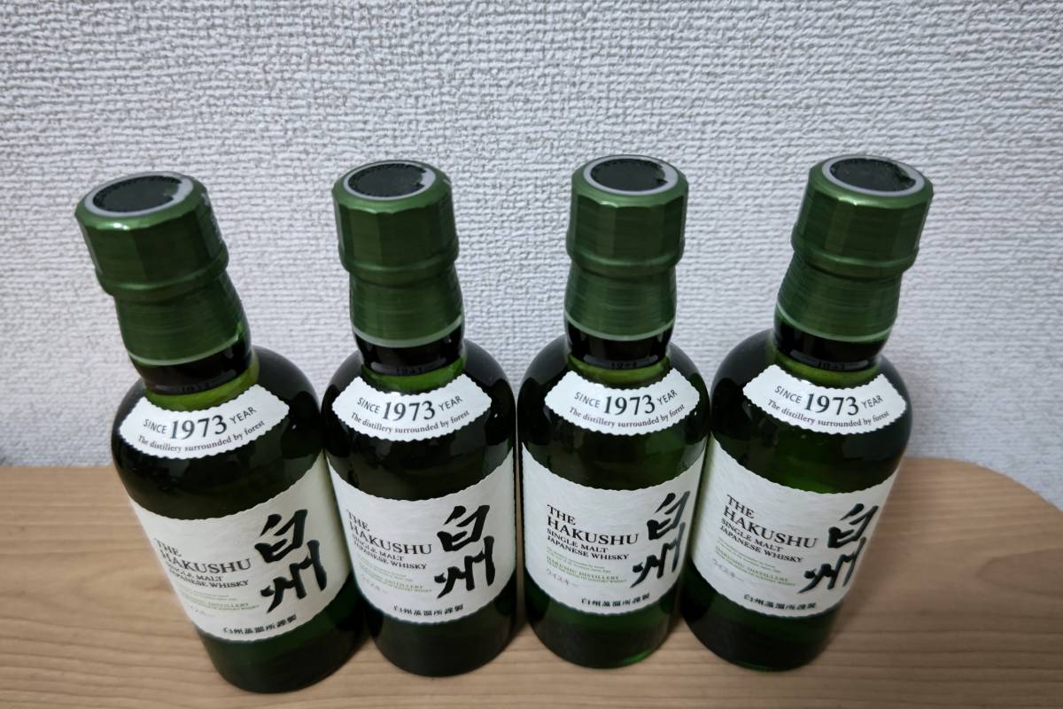 白州 NA 180ml 43% 4本セット サントリー ウィスキー
