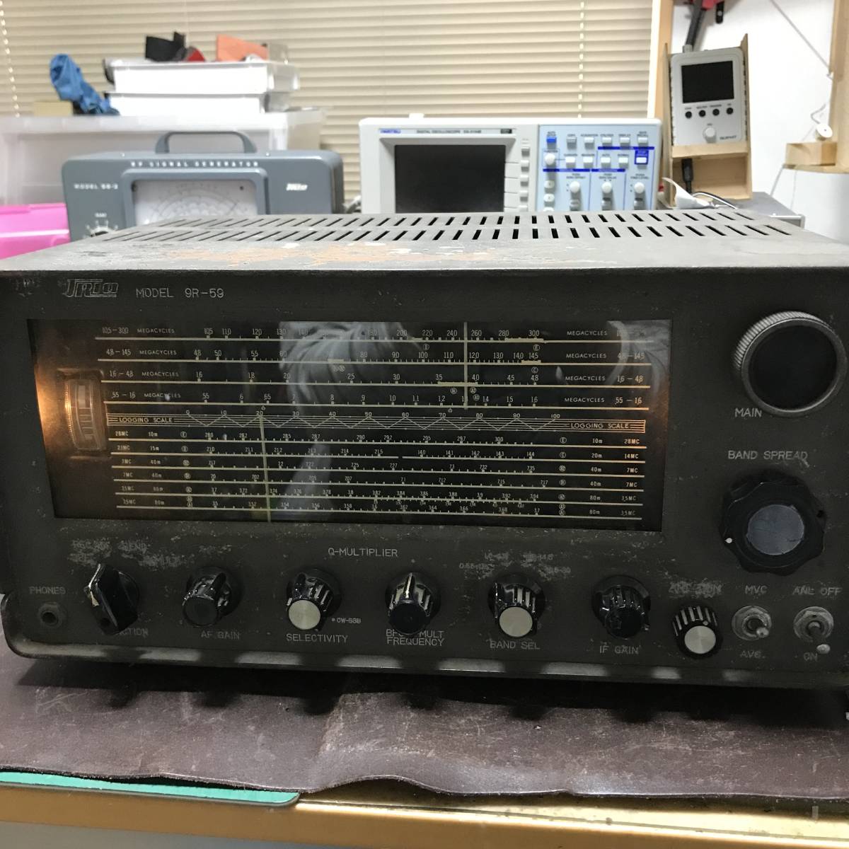 TRIO 9R59 受信可能 部品取り 研究用に