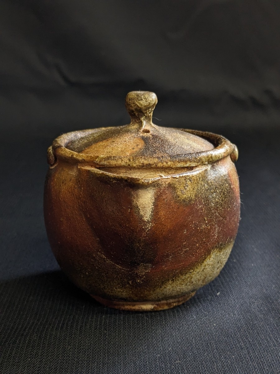 古い 煎茶道具 備前焼 陶山 銘 宝瓶 急須 約10×8.5cm Yahoo