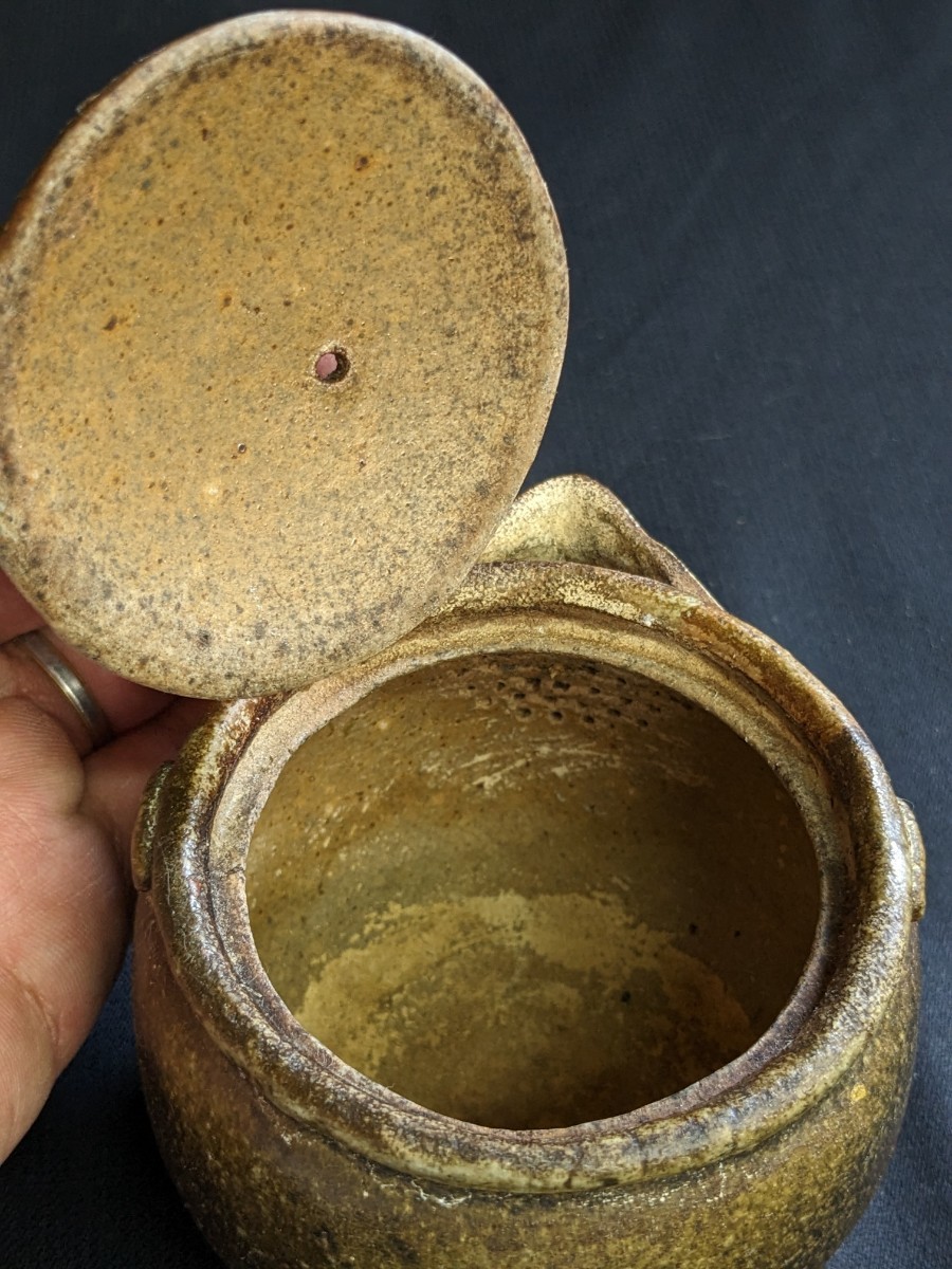 古い 煎茶道具 備前焼 陶山 銘 宝瓶 急須 約10×8.5cm Yahoo