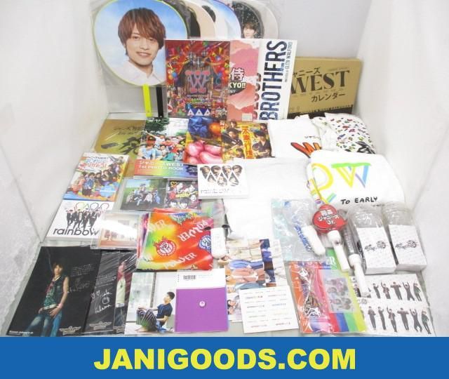 ジャニーズWEST グッズセット Tシャツ/ショッピングバッグ/フェイスタオル 等 LIVE TOUR 2021 rainboW/LIVE TOUR 201