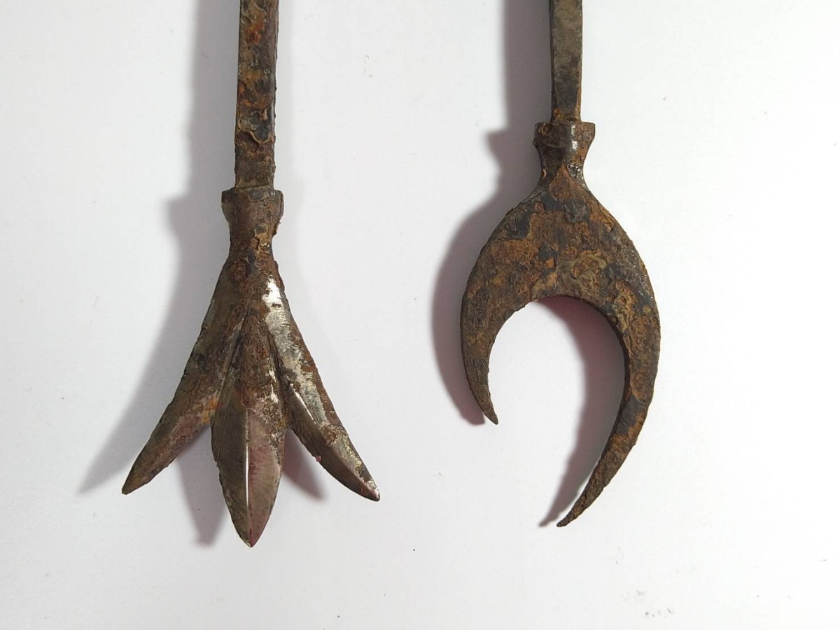 freadman 刀装具 武具 時代 鏃 矢尻 独鈷 在銘 N 5103 freadman 刀装具