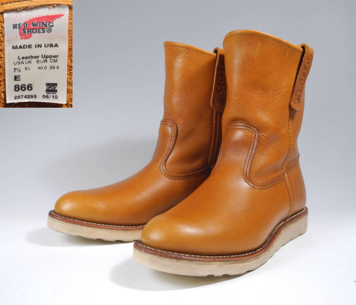 廃盤 Red Wing レッドウイング 羽タグ ペコス スエード ブーツ 6E