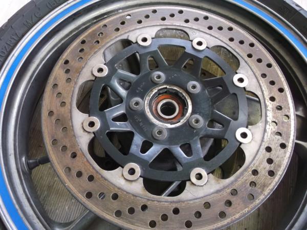 ZZ-R1100 ZXT10C フロントホイール、タイヤ、ローター左右 , 【公式通販】