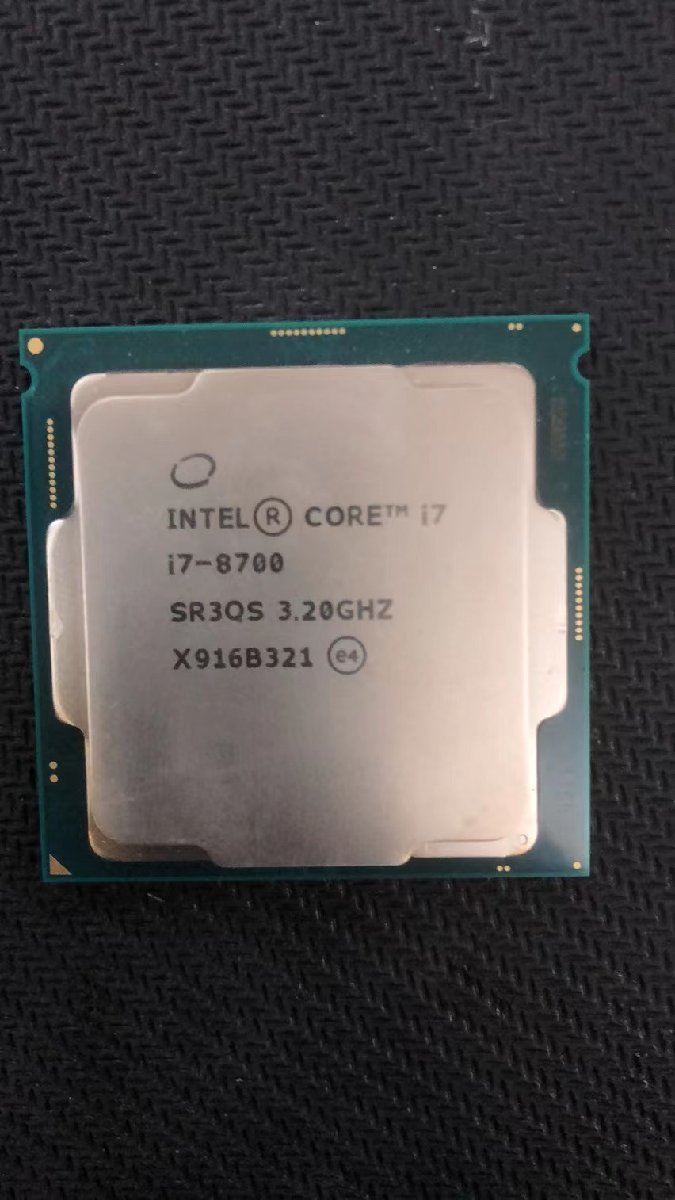 CPU インテル Intel Core I7-8700 プロセッサー 中古 動作未確認
