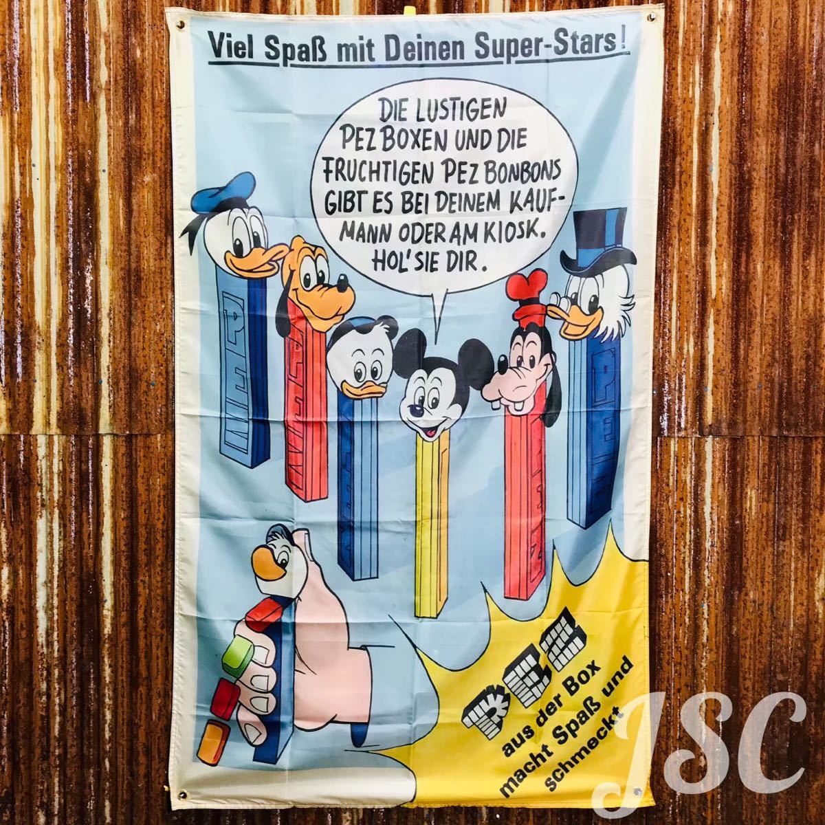 PEZ ペッツ バナー ディズニー ミッキー レトロ ヴィンテージ フラッグ