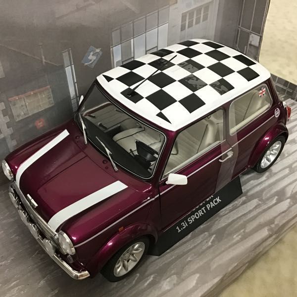 1⁄18 ミニ クーパー スポーツ 1997 レッド＆ユニオンジャック ソリド製