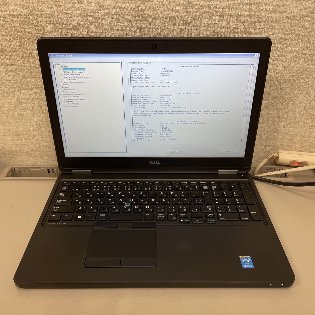 ネ3 DELL Latitude E5550 Core i5-5300U 4GB | JOB.MEU.EDU.JO