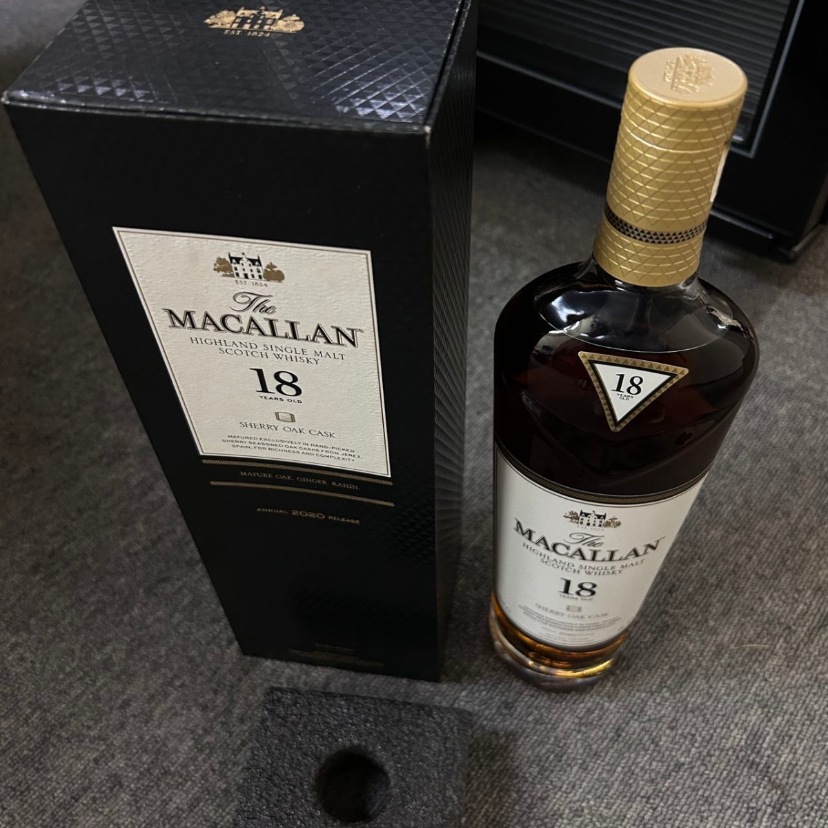 1円から◇ 並行 MACALLAN マッカラン18年 700ml 2020 シェリーオーク