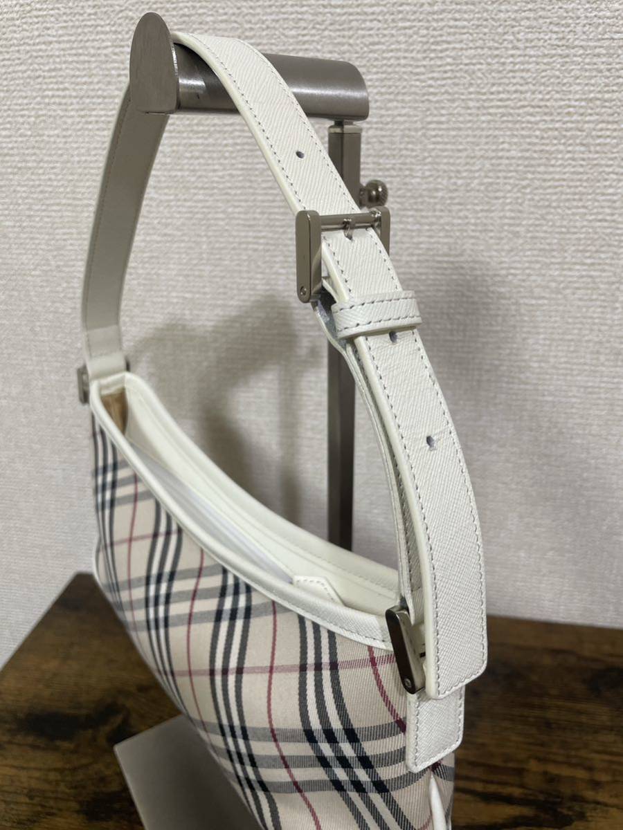 バーバリー リブポロトップス ノバチェック シルバー金具 ロゴ y2k