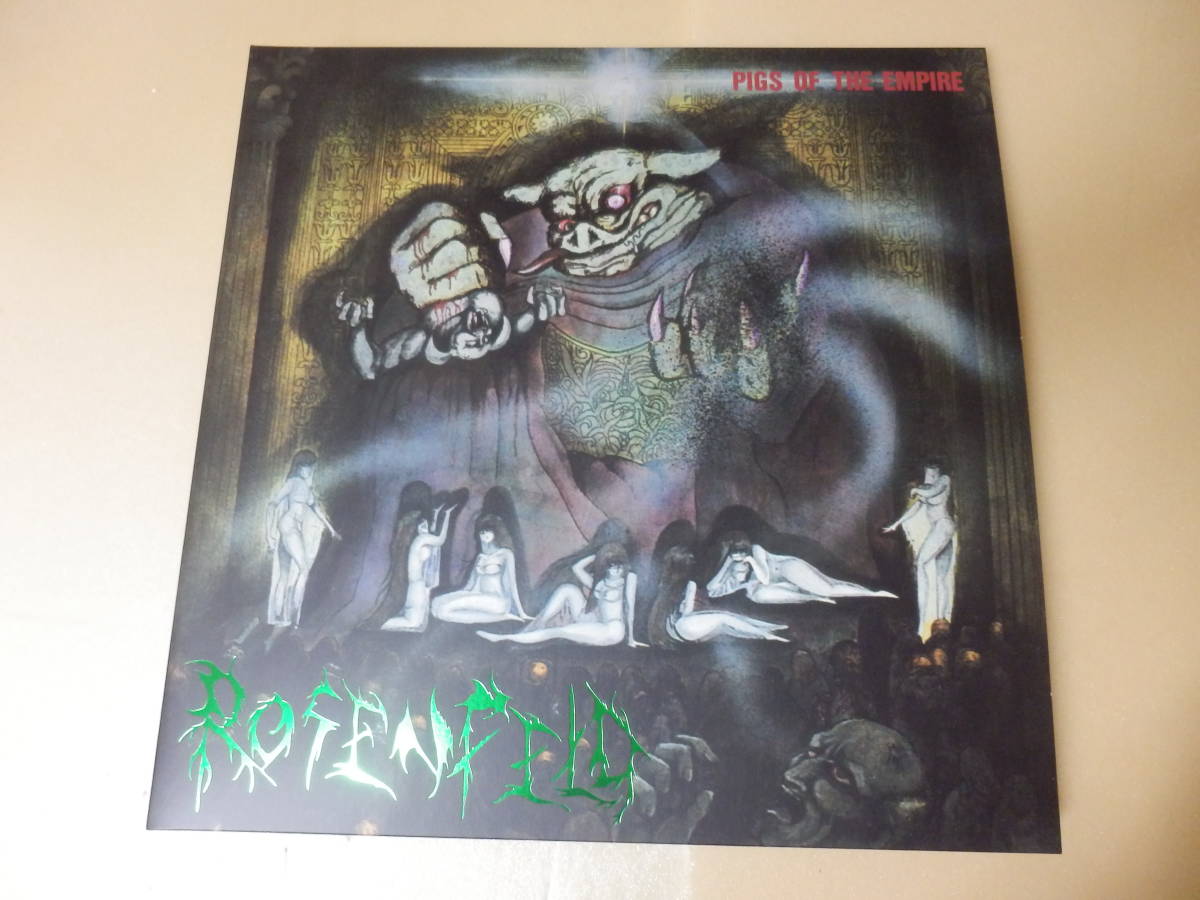 限定150/新品/2LPカラー盤)ROSENFELD-PIGS OF THE EMPIRE(SPLATTER RED BLACK)F.O.A.D. /Xjapan thrashローゼンフェルドaionジャパメタgism