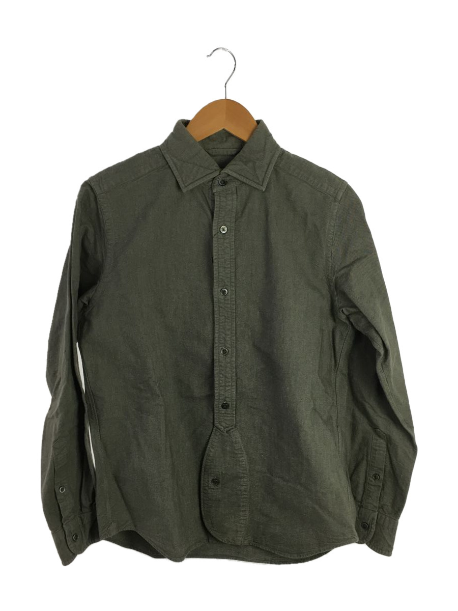 Nigel Cabourn◇長袖シャツ/46/コットン/KHK/無地 Nigel Cabourn