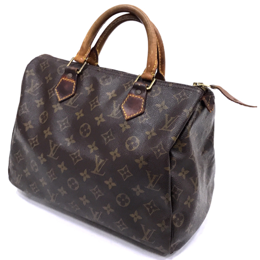 1円 ルイヴィトン スピーディ 30 M41526 モノグラム ハンドバッグ ミニボストンバッグ 付属有 LOUIS VUITTON