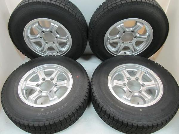 ダンロップ★200系ハイエース スタッドレスSET 195/80R15 中古
