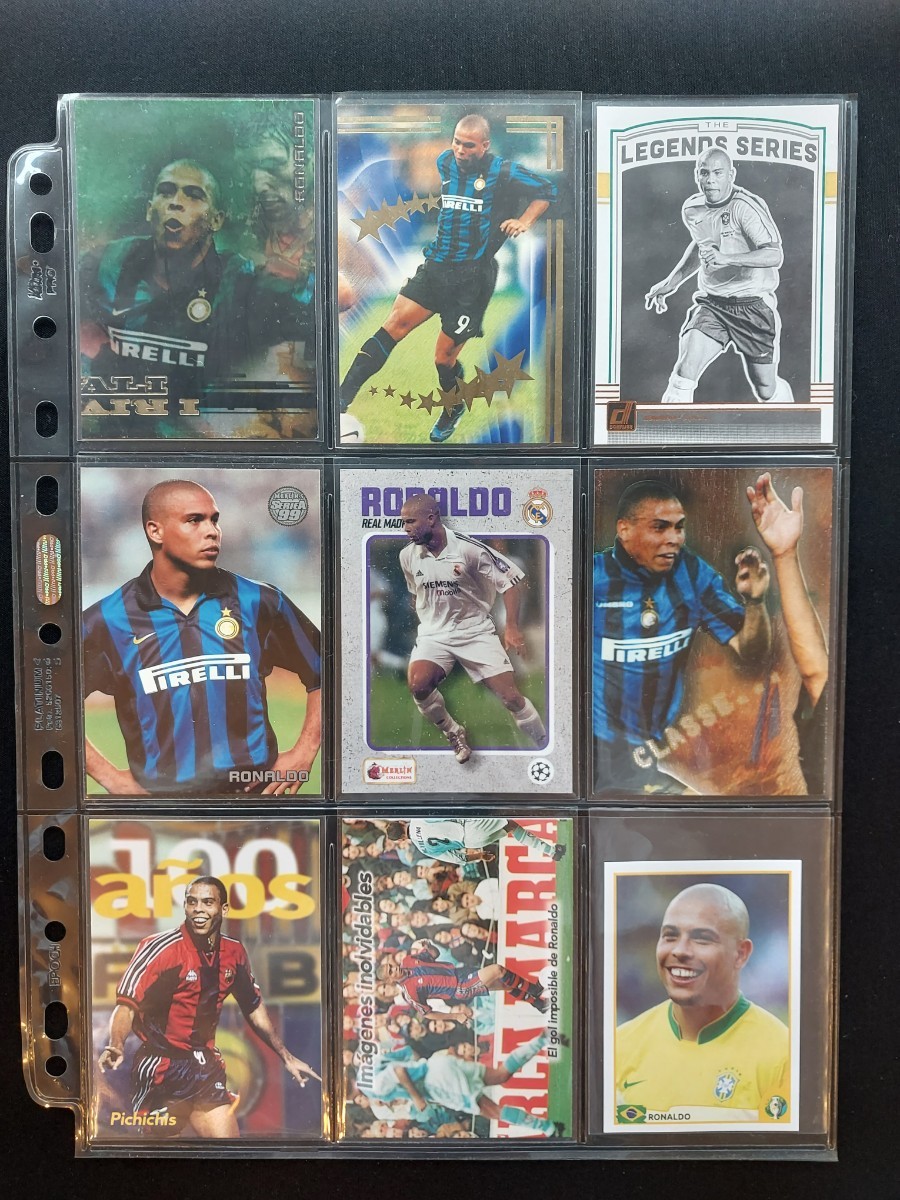 Ronaldo（ロナウド）9枚セット Topps Merlin Panini インテル バルセロナ レアルマドリー ブラジル代表