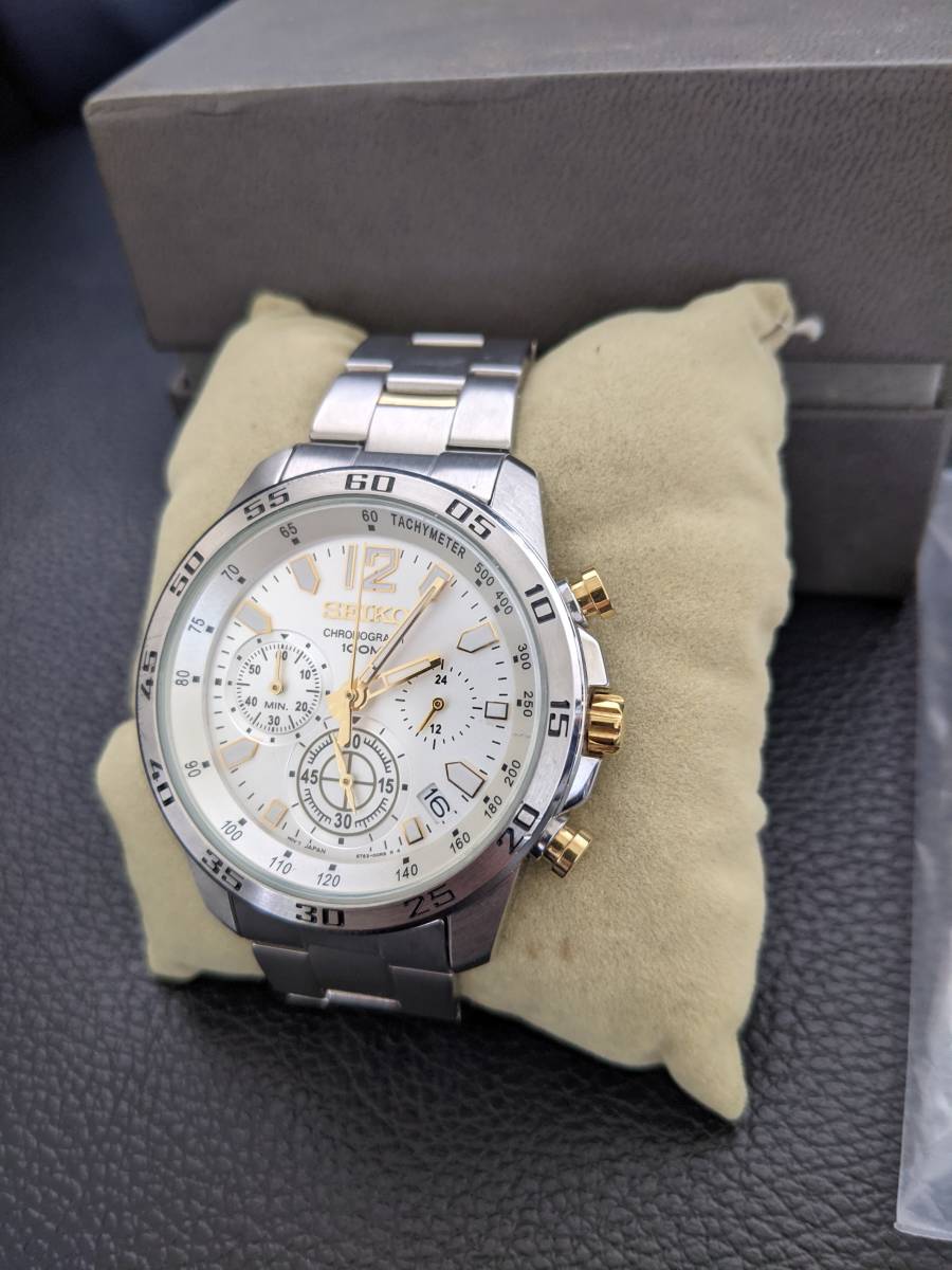 SEIKO セイコークロノグラフメンズ腕時計
