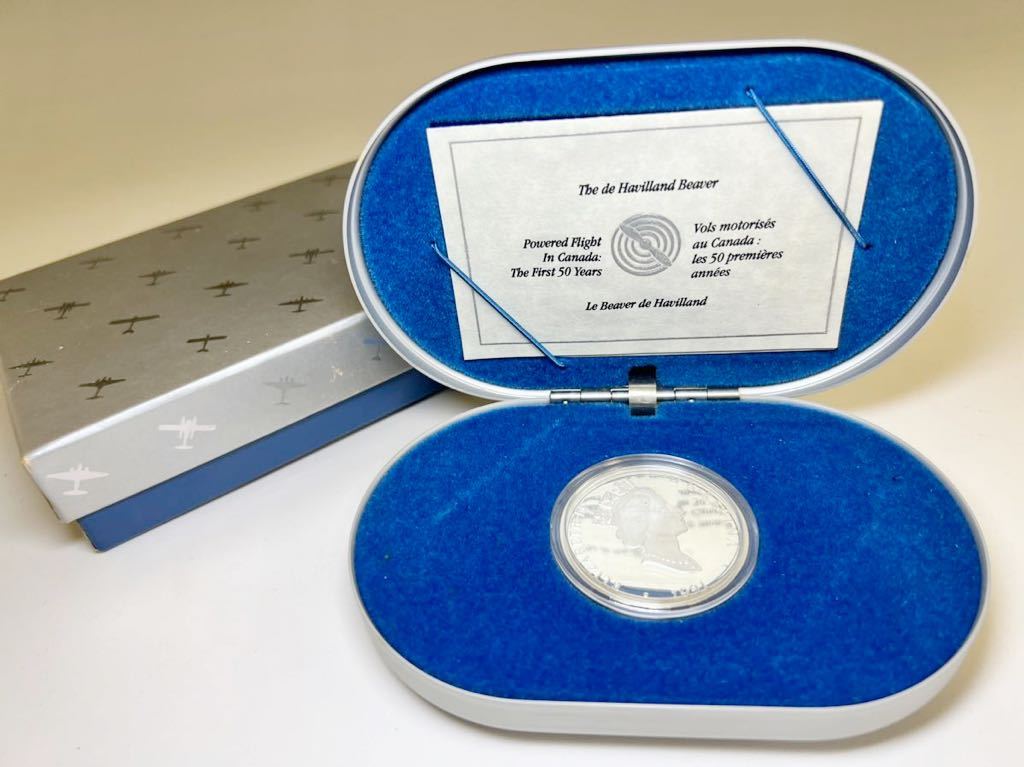 CANADA 20 DOLLARS proof Elizabeth Ⅱ the de Havilland Beaver 1991