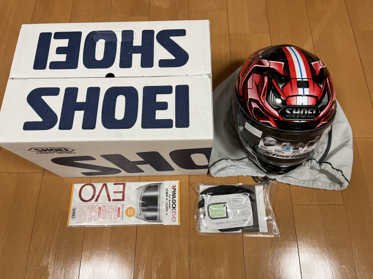 SHOEI X-Fourteen AERODYNE TC-1(RED/BLACK) Mサイズ X-14 試着のみ(M 