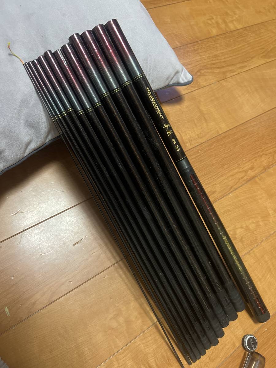 ダイワ アモルファスウィスカー トーナメント 華厳 硬調53 中古品 訳