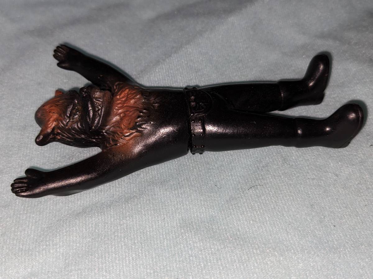 超貴重 当時物 ミニソフビ 怪人オオカミ男 仮面ライダー 狼男 ポピー