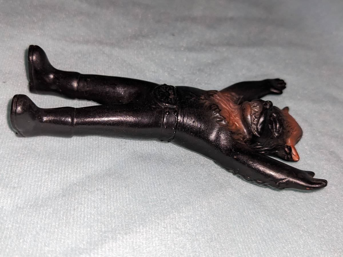 超貴重 当時物 ミニソフビ 怪人オオカミ男 仮面ライダー 狼男 ポピー