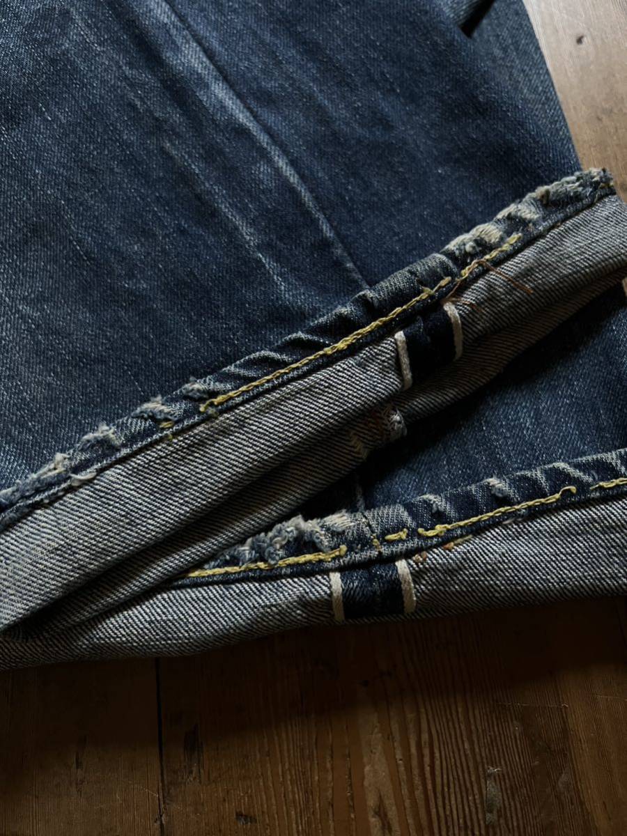 Special 60s LEVIS 501 BIGE （ビッグE）Sタイプ後期鬼ヒゲ蜂の巣足長R