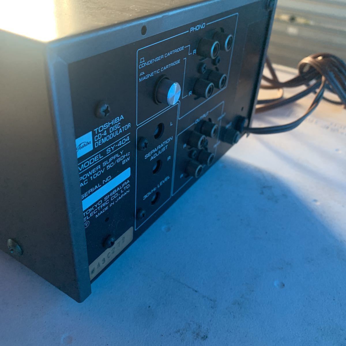 ☆1円スタート☆ TOSHIBA SY-404 東芝 ディモジュレーター　通電のみ確認 東芝 - Toshiba ti SY-404の仕様 の落札